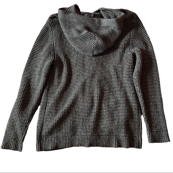 Hollister Gray Tones Hooded Cardigan Sweater size Large - Picture 5 of 8